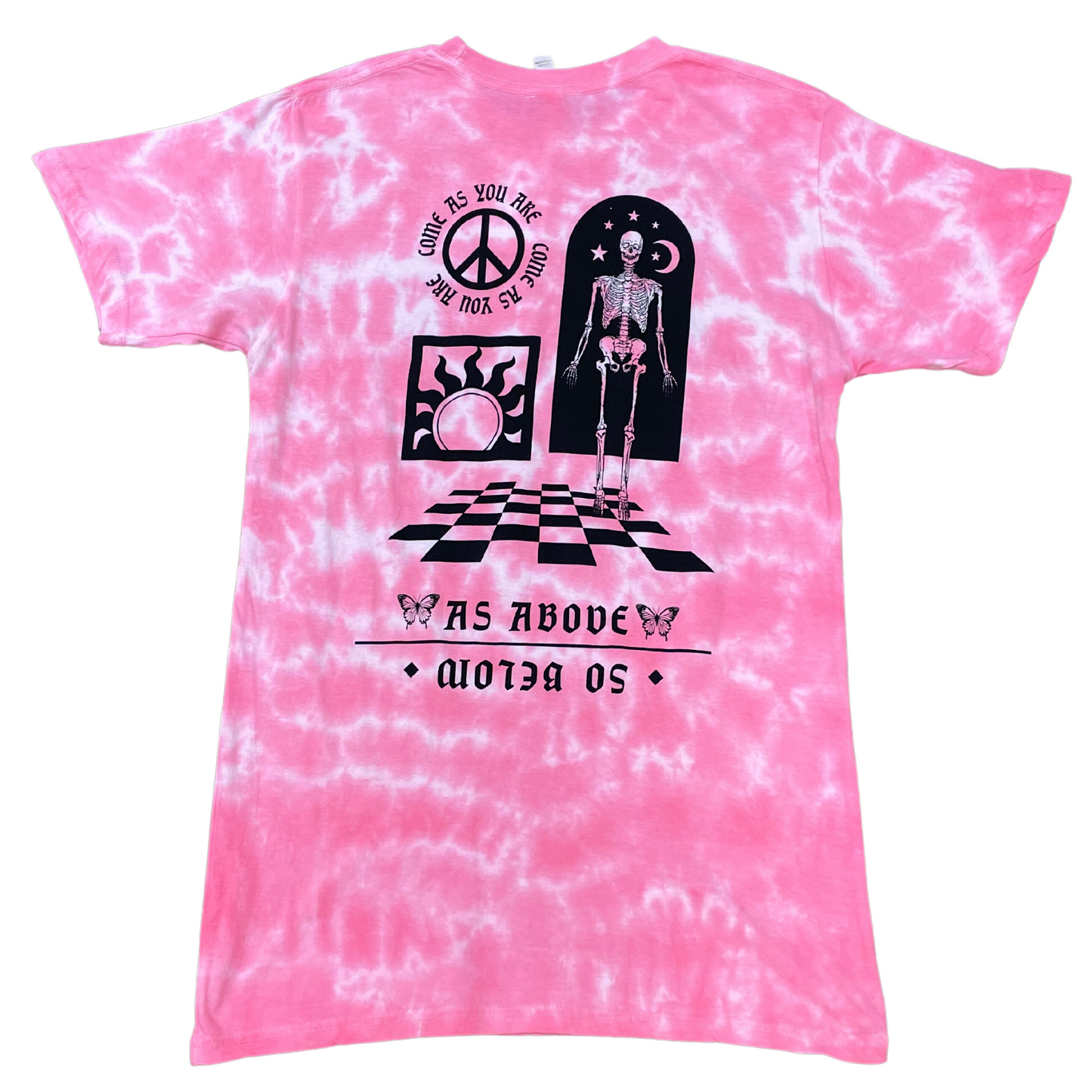 Come as You Are Pink Tie Dye Tee (S-XL)