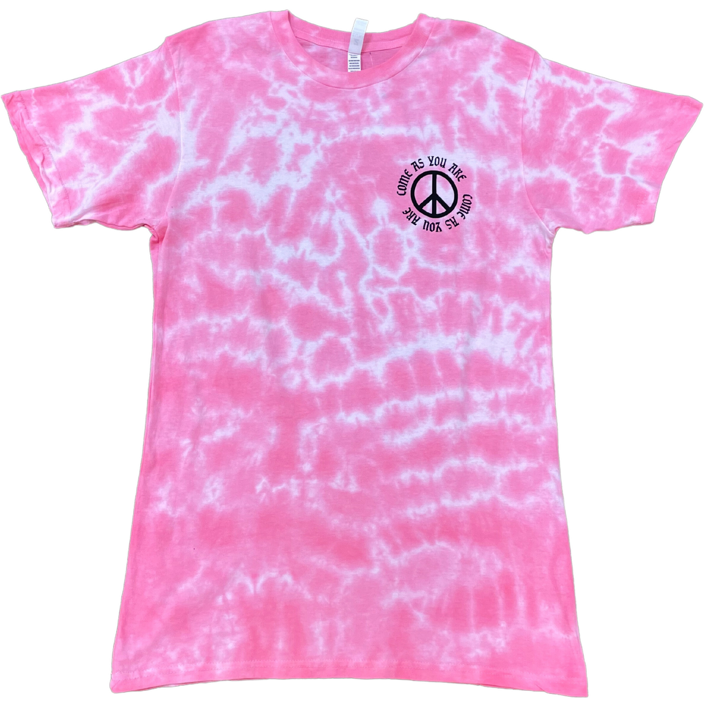 Come as You Are Pink Tie Dye Tee (S-XL)