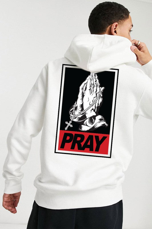Pray Real Hard Hoodie (Gray, White, or Black S-XL)