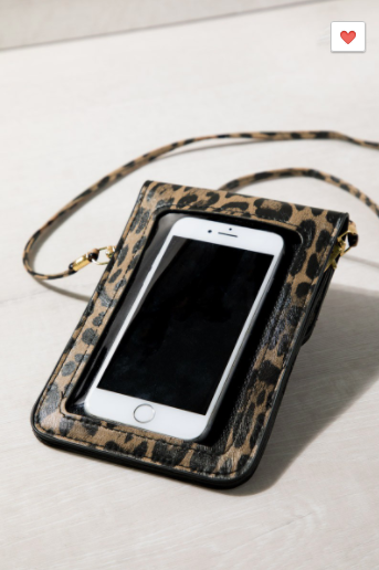 Beloved Leopard Print Cell Phone CrossBody