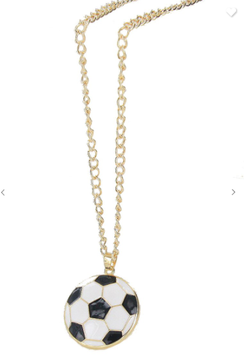 Soccer Pendant Necklace (Available in Gold or Silver)