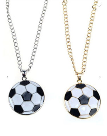 Soccer Pendant Necklace (Available in Gold or Silver)