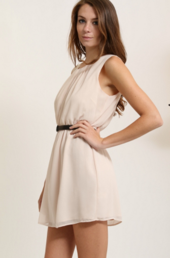 Beige Dress (Available in Sizes S-L)