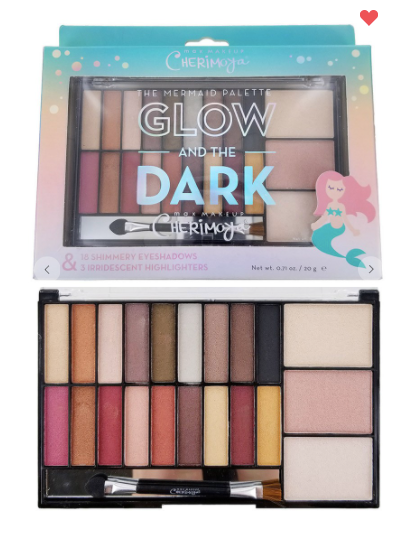 Glow And The Dark Cherimoya Eyeshadow & Highlight Mermaid Palette