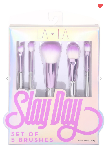 Slay Day Brush Set Purple OR Rose Gold (Set of 5 Brushes)