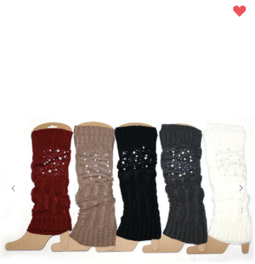 Beaded Pearl Leg Warmer / Boot Cuff (6 Different Colors!)
