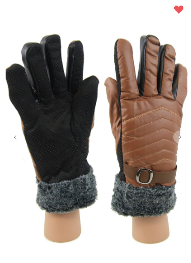 Minky Gloves (Black or Brown)