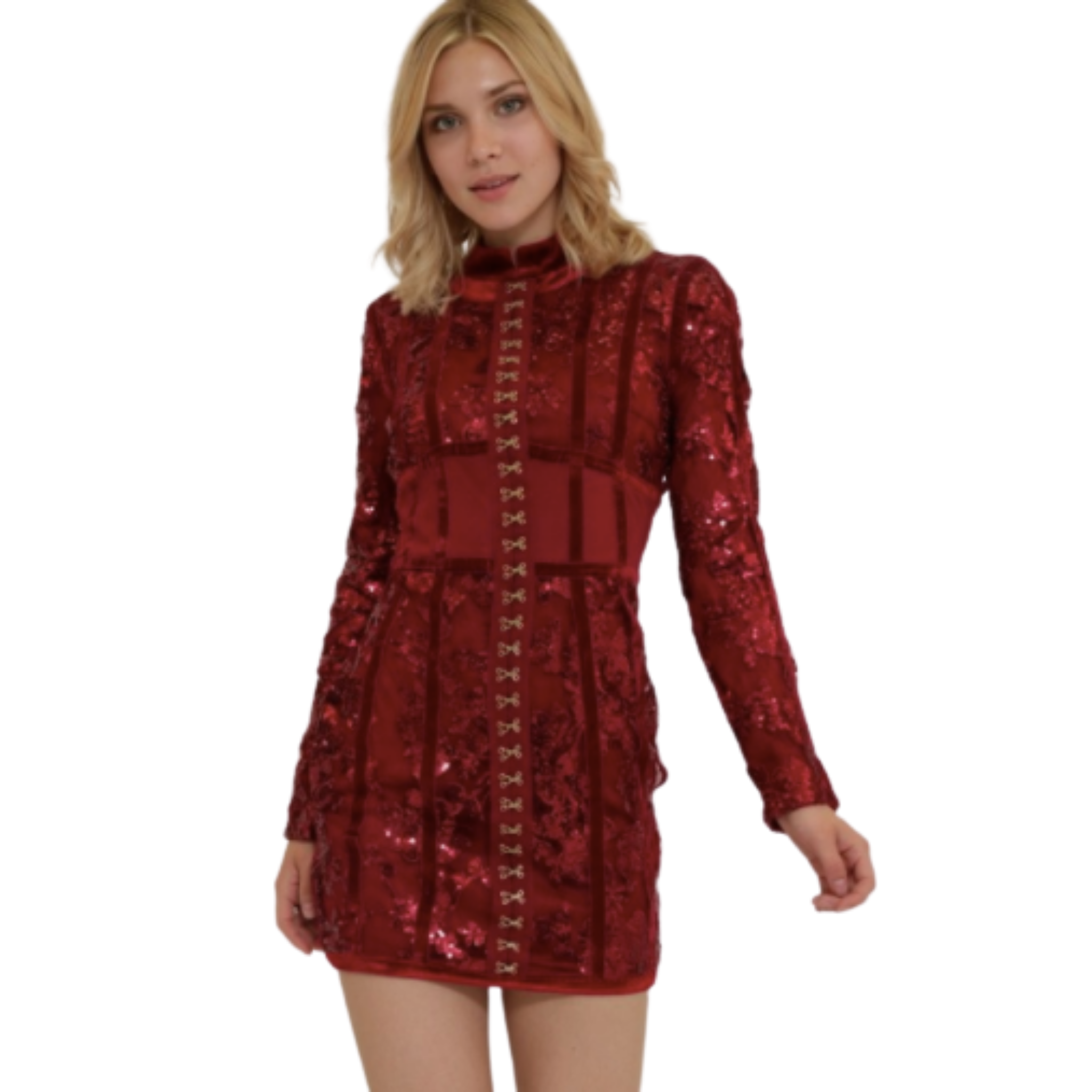 Xtaren Sequin Dress Black or Burgundy (S-L) – Free Culture Clothing