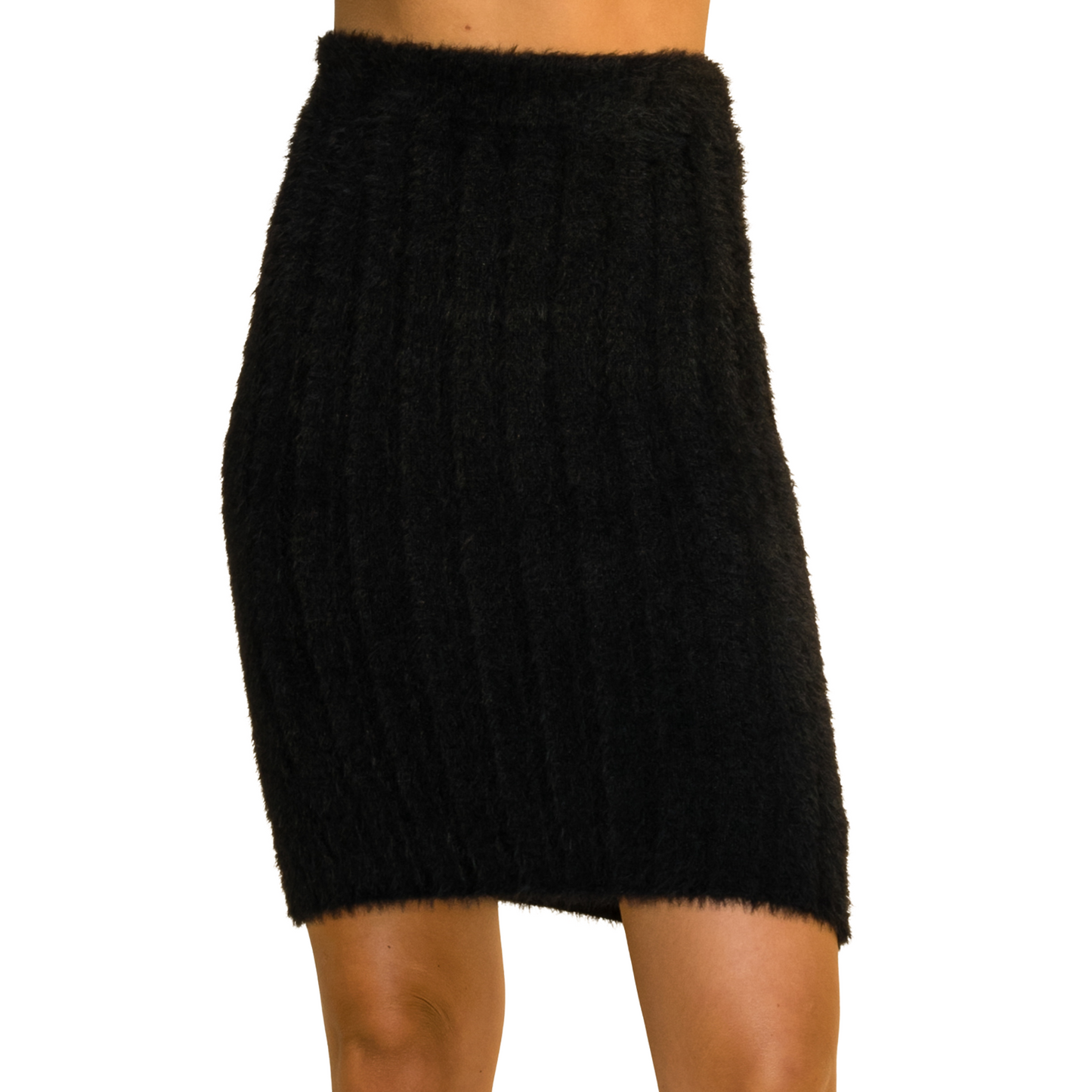 Double Zero Stretchy Skirt Black or Cream  (S-L)