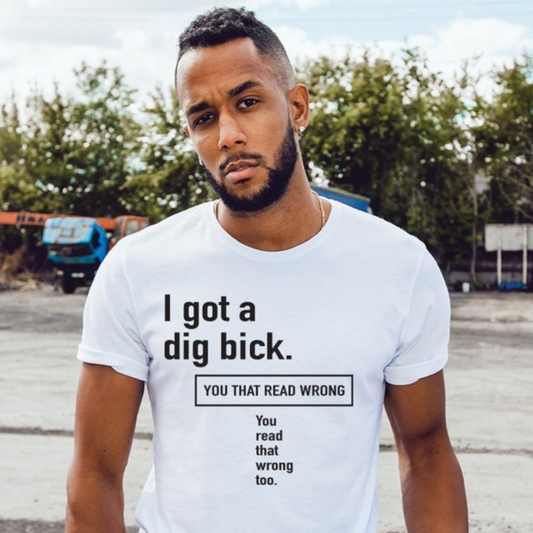 Dig Bick Tee White (S-XL)