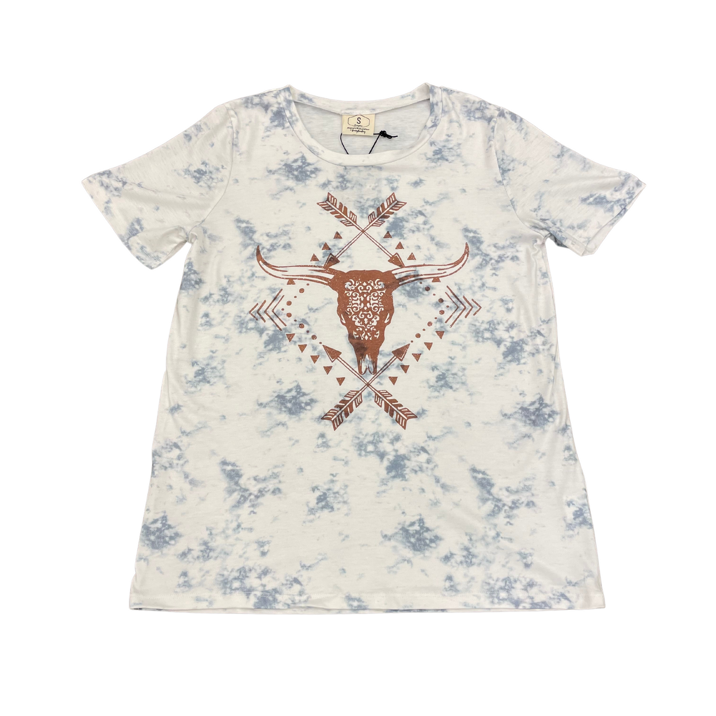 Grace & Emma Marble Bull Graphic Tee (S-2XL)