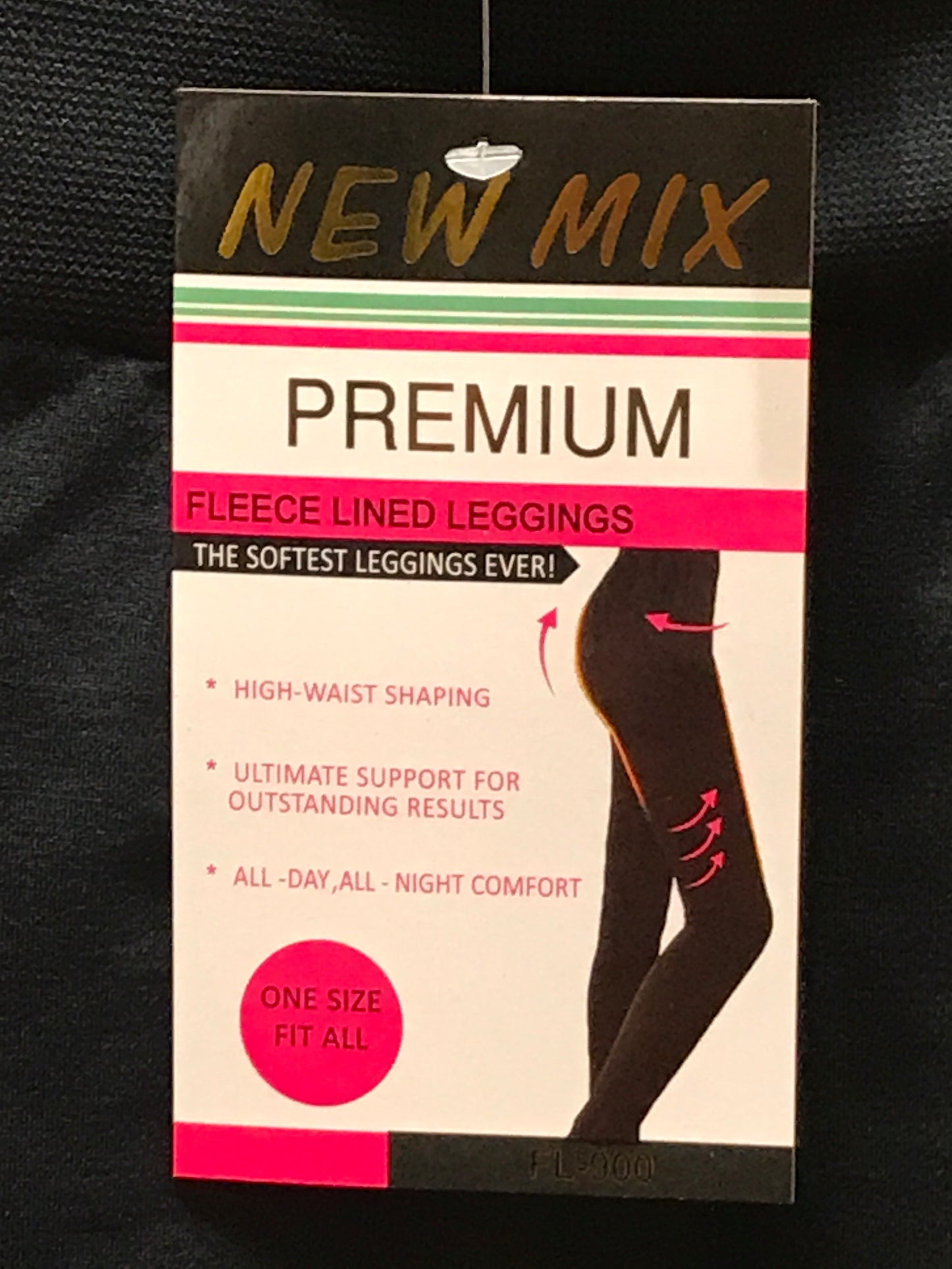 New Mix Premium Fleece Legging Black (One Size)