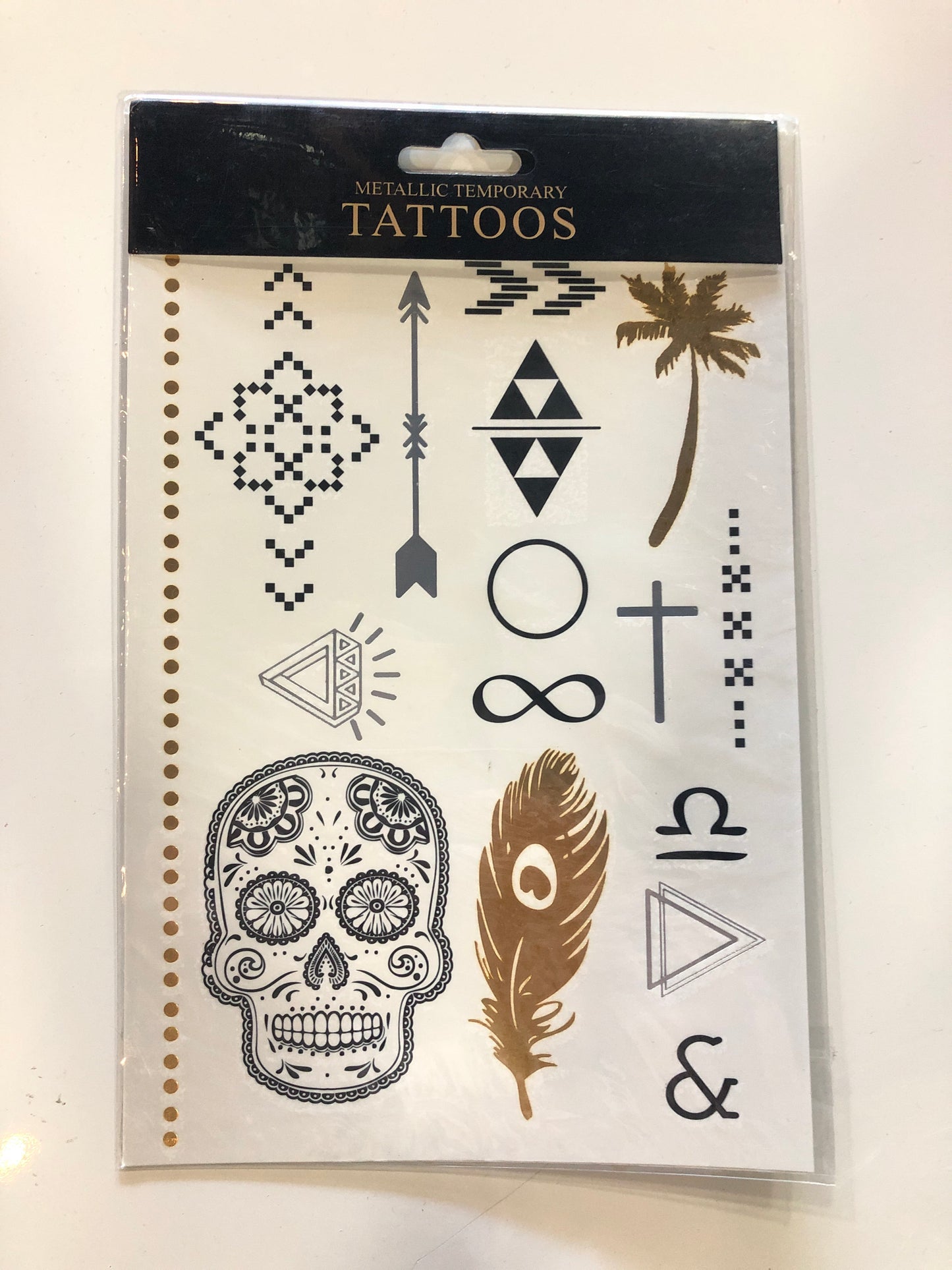 Metallic Temporary Tattoo (Assorted Designs)