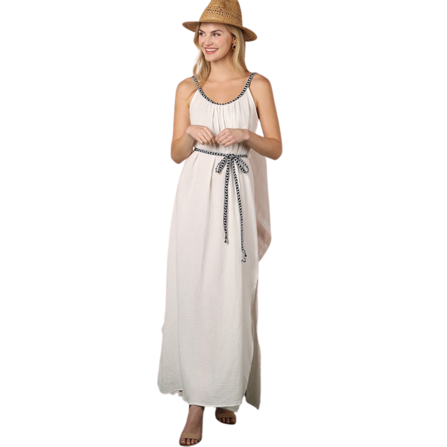 Ninexis Belted Maxi Dress (3 Colors S-XL)