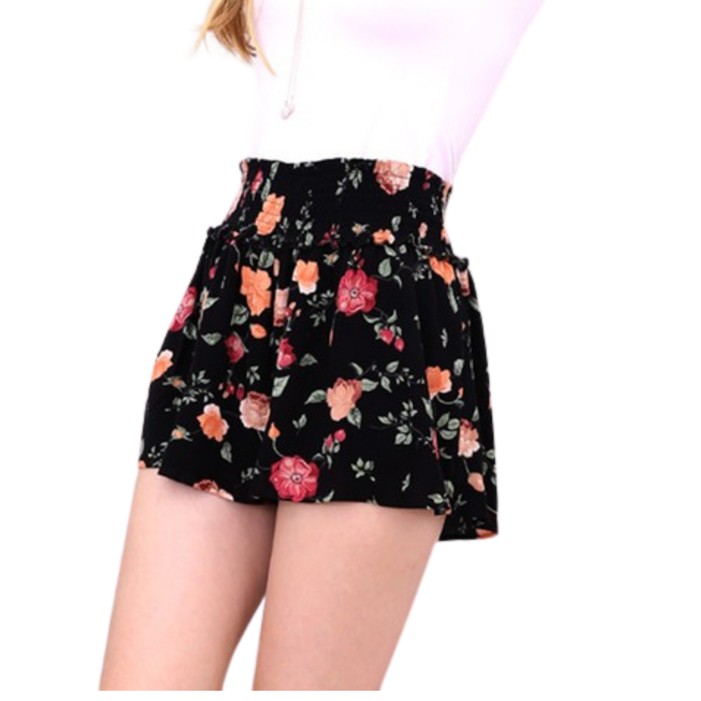 Ninexis Plus Size Patterned Soft Shorts (3 Colors 1XL-3XL)