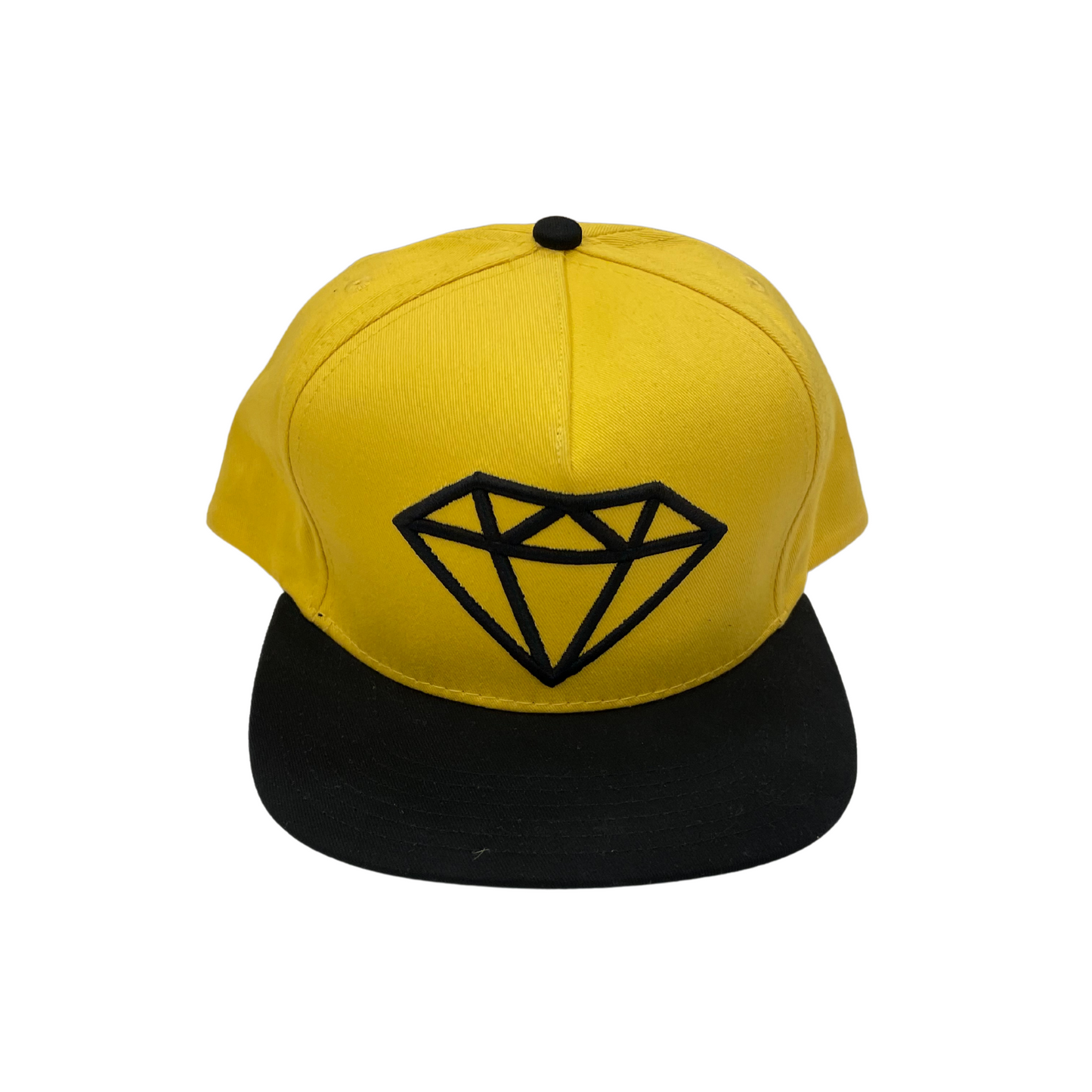 Diamond Supply Snapback Black & Yellow