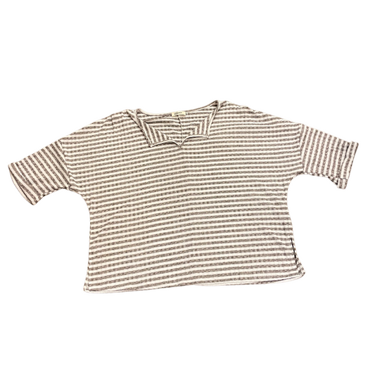 Blumin Oversized Striped 1/2 Sleeved Top (S-3X)