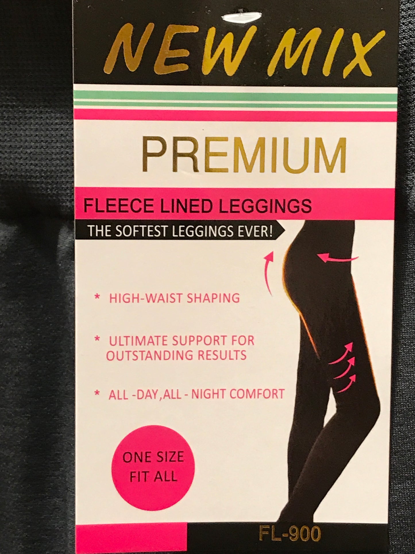 New Mix Premium Fleece Legging Charcoal (One Size)