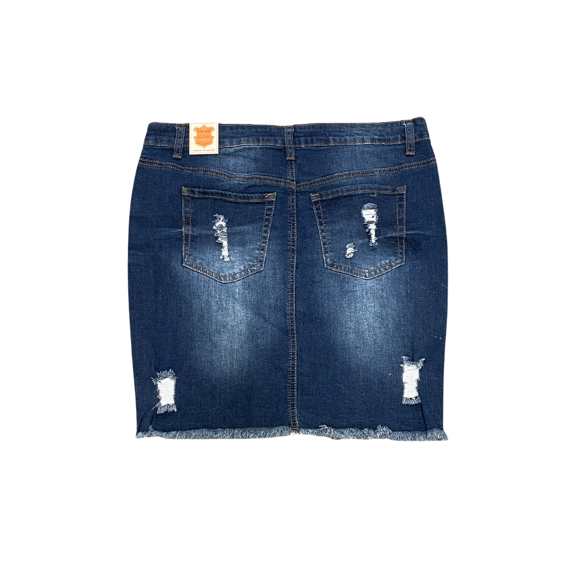 Raw Cuff Denim Mini Skirt – Carousel Lifestyle