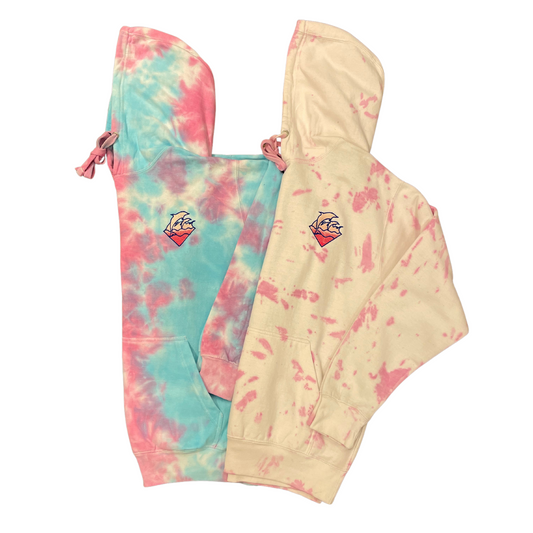 Pink Dolphin Tie Dye Hoodie (2 Colors S-2XL)