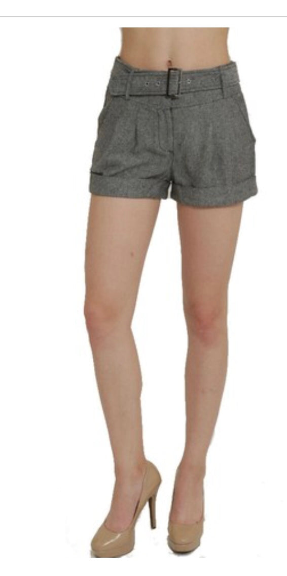 Unit Fashion High Rise Belted Shorts (S-L)