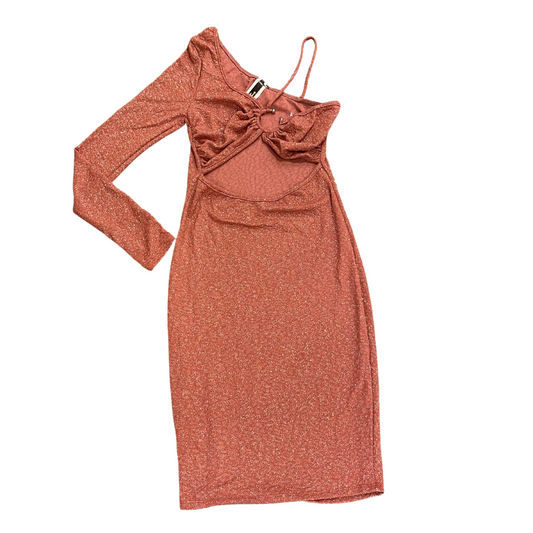 Uptown One Shoulder Glitter Mini Dress (S-L)
