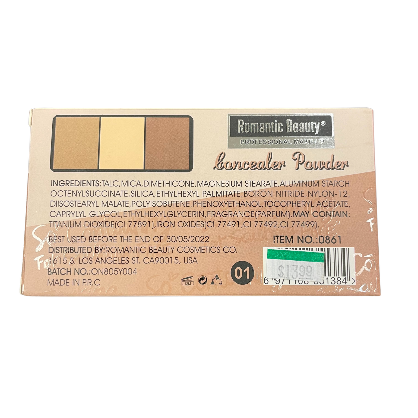 Romantic Beauty Concealer Powder (4 Different Color Palettes!)