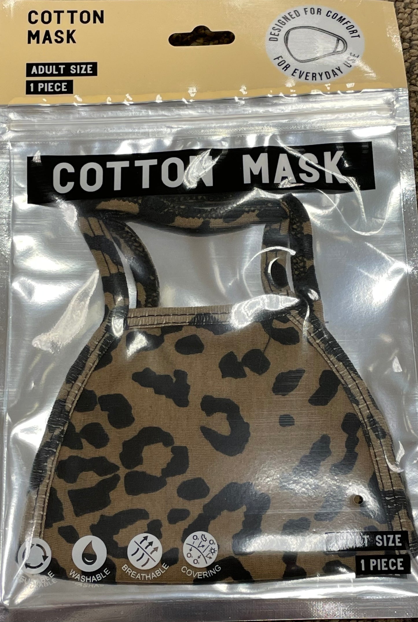 Cotton Washable & Comfy Face Masks (6 Colors!)