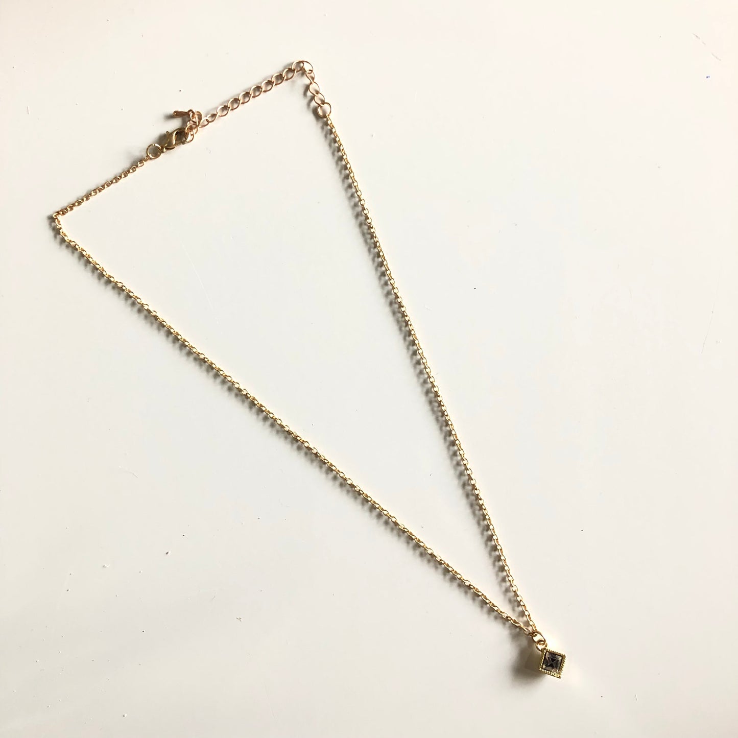 Mark Ashton Delicate Crystal Pendant Necklace
